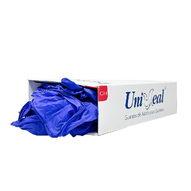 Caja Guante Uniseal Nitrilo Cobalto Chico 100Pza