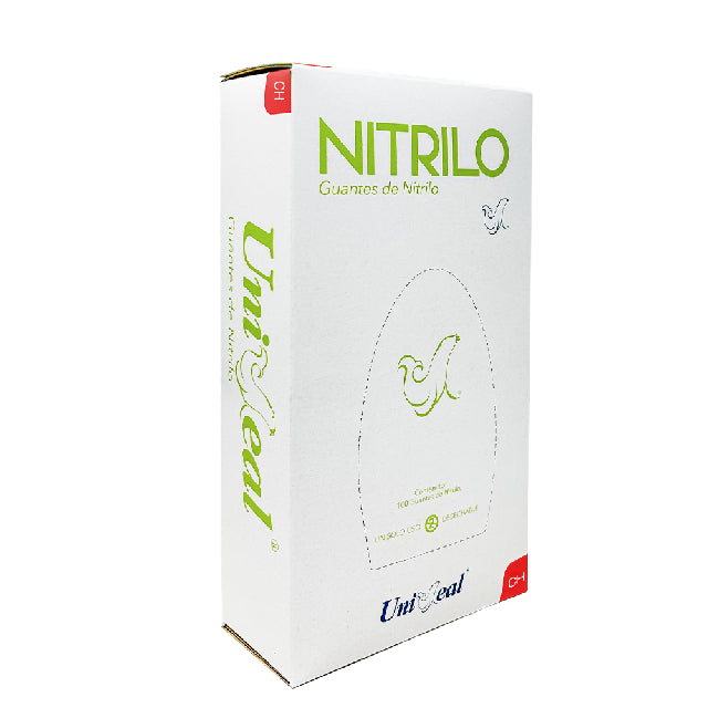 Caja Guante Uniseal Nitrilo Verde Chico 100Pza