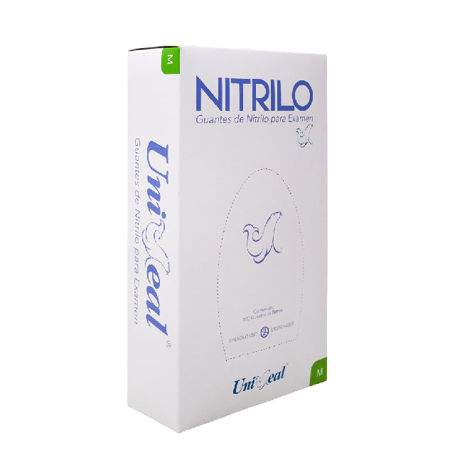 Caja Guante Uniseal Nitrilo Lila Mediano 100Pza
