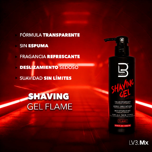 L3VEL3 Shaving Gel Flame 1000 ml