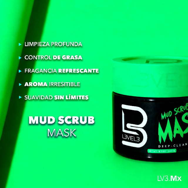 L3VEL Mud Scrub Mask 500 ml