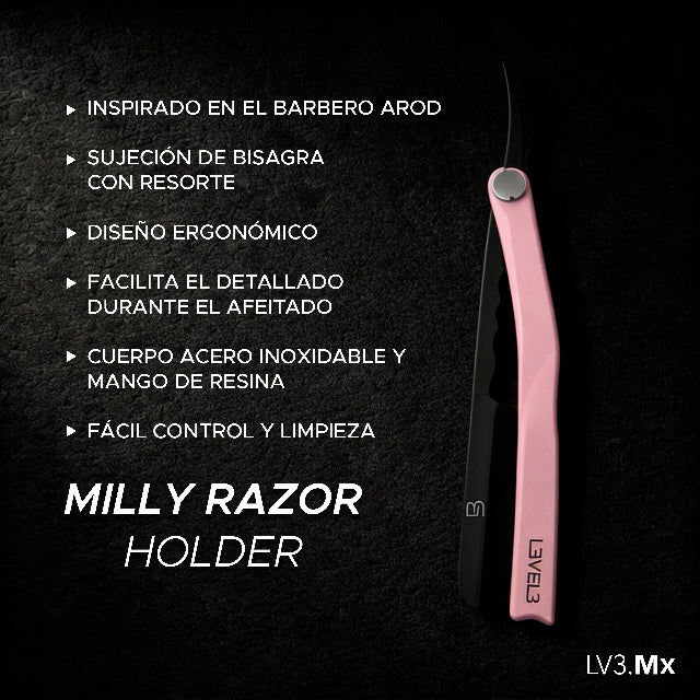 L3VEL3 BLACK/PINK MILLY RAZOR