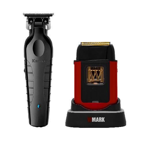 Trimmer Kemei Negra KM-2299 + Shaver WMARK W-Maglev Roja NG-XS1 Emp 24