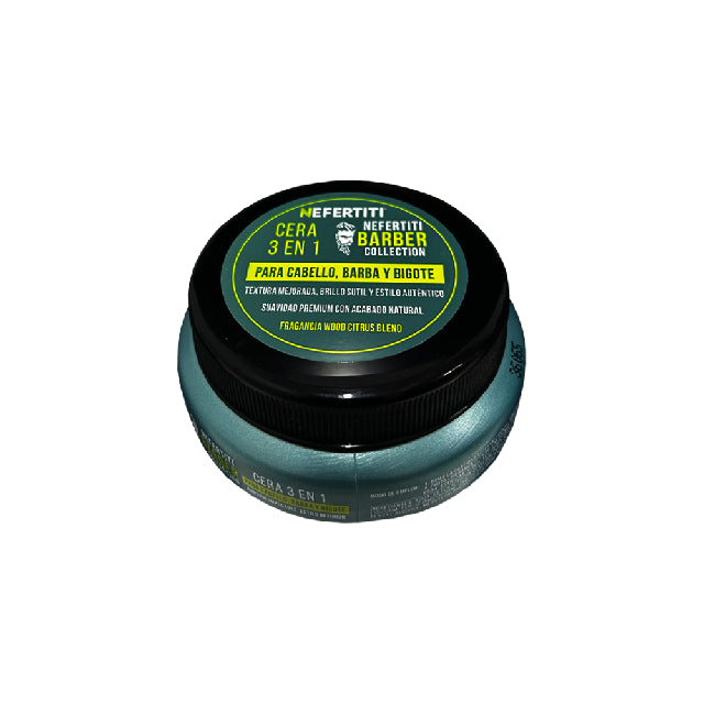Cera Nefertiti Barber 3en 1 Cabello Barba Bigote 100g