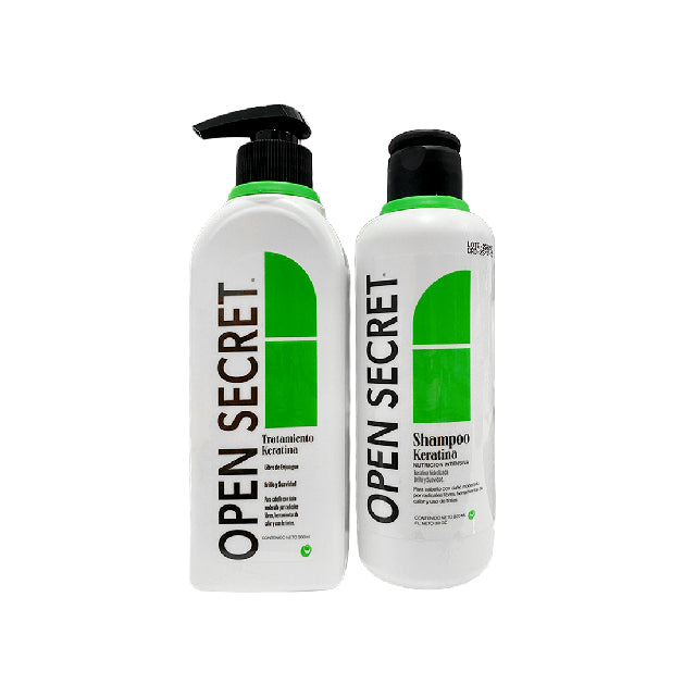 Combo Open Secret Shampoo Y Tratamiento Keratina 300Ml Emp 6