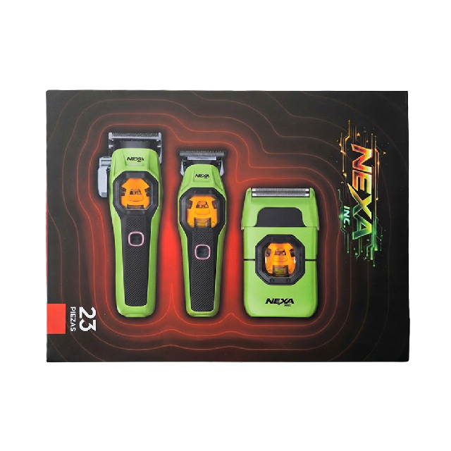Combo NEXA Clipper Trimmer y Shaver Verde Emp 12