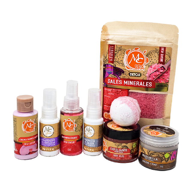 Combo Mc Spa Manicure Pedicure Fresa Silvestre 8Pza