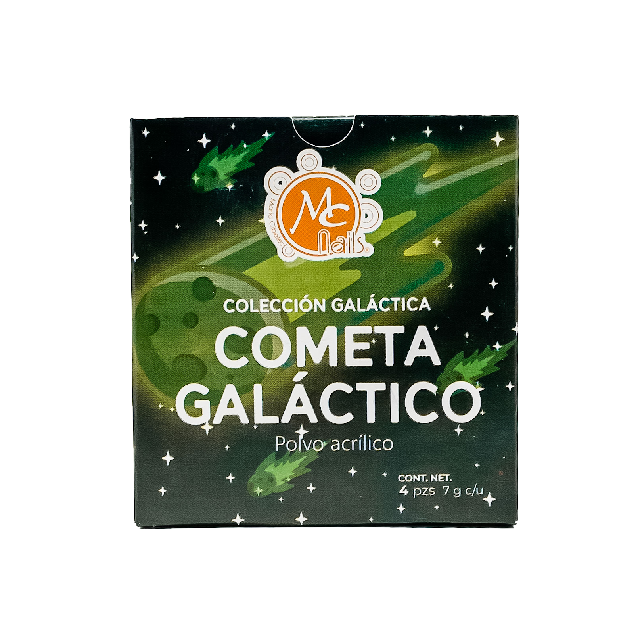 Acrilicos Mc Nails Coleccion Cometa Galactico 4Pza Mcca066