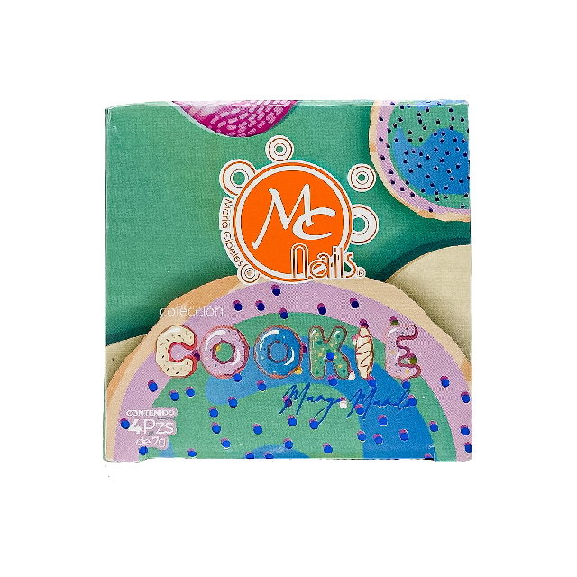 Acrilicos Mc Nails Coleccion Pasteles Cookie 4Pza Mcca062