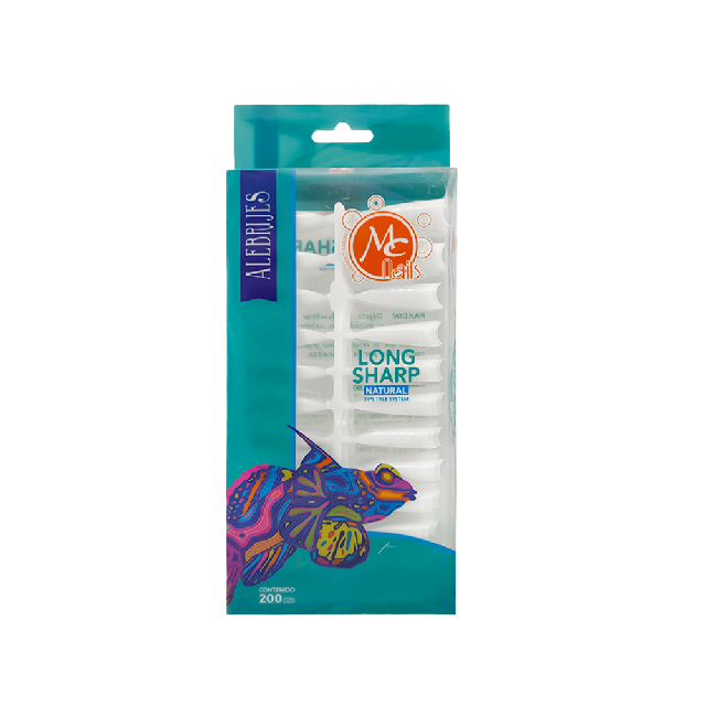 Tip Mc Nails Natural Long Sharp 200Pza Mct2ns
