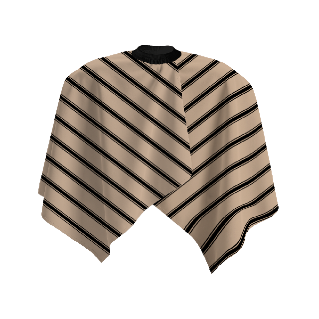 Capa Beauty B Premium Fondo Café Rayas Negras 153937