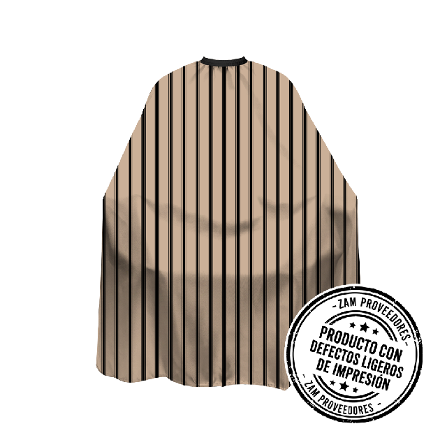 Capa DEFECTO Beauty B Premium Fondo Cafe Rayas Negras 153991
