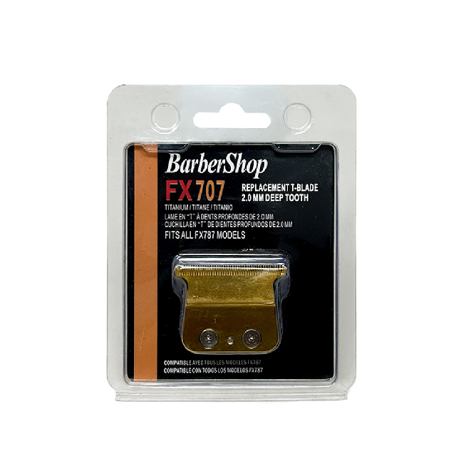 Cuchilla Barbershop Trimmer Skeleton Dorada Fx707
