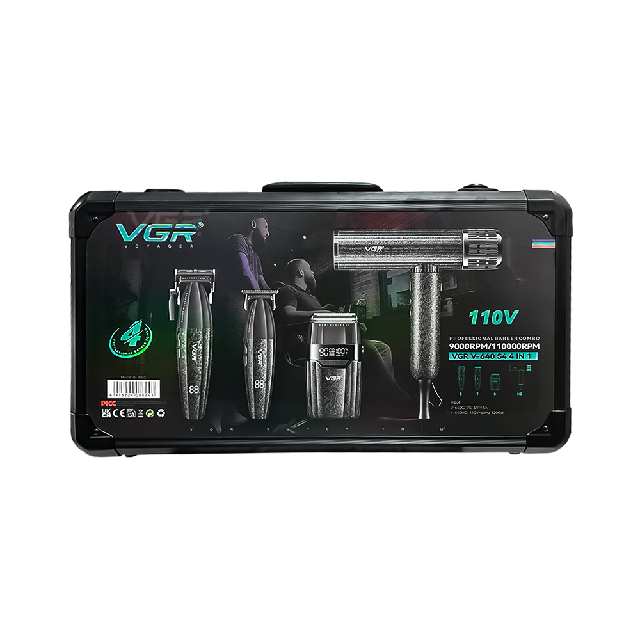 Combo VGR 4 en 1 Clipper Trimmer Shaver y Secadora Negro V-640 S4 Emp 6
