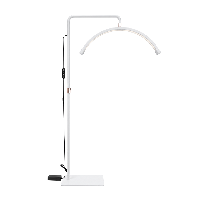 Lampara Led Wong Media Luna con Pedestal HD-M6X Blanca 1075