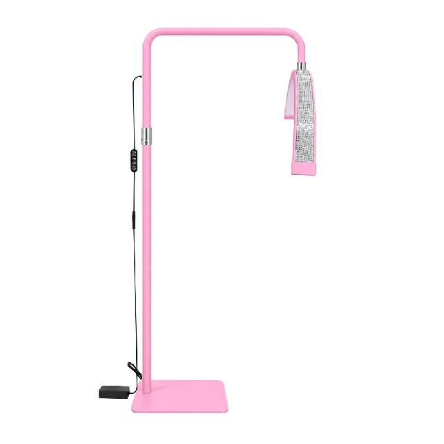 Lampara Led Wong Media Luna con Pedestal HD-M6X Rosa 1075