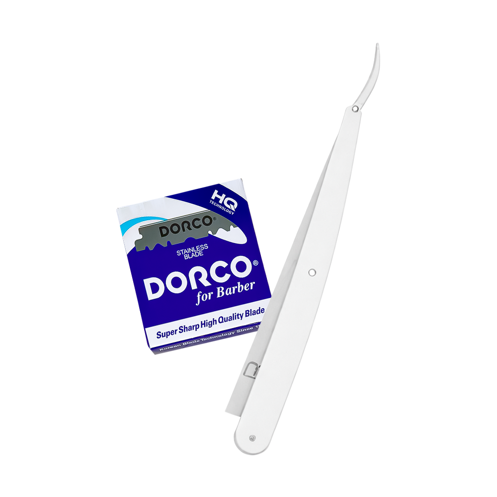 Portanavajas Level3 Blanco Emp 12 + Navaja Dorco MITADES Azul Jabonera 100pza