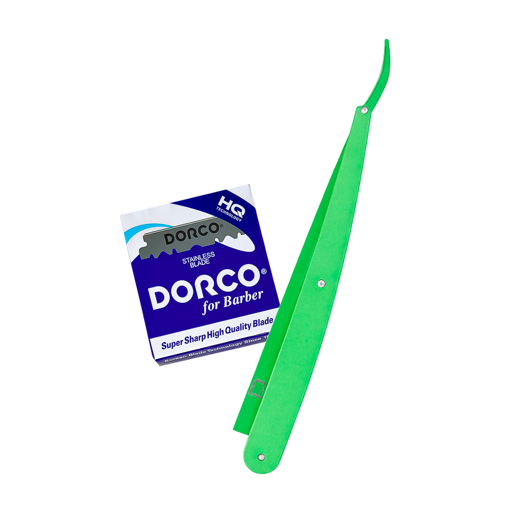 Portanavajas Level3 Verde Emp 12 + Navaja Dorco MITADES Azul Jabonera 100pza