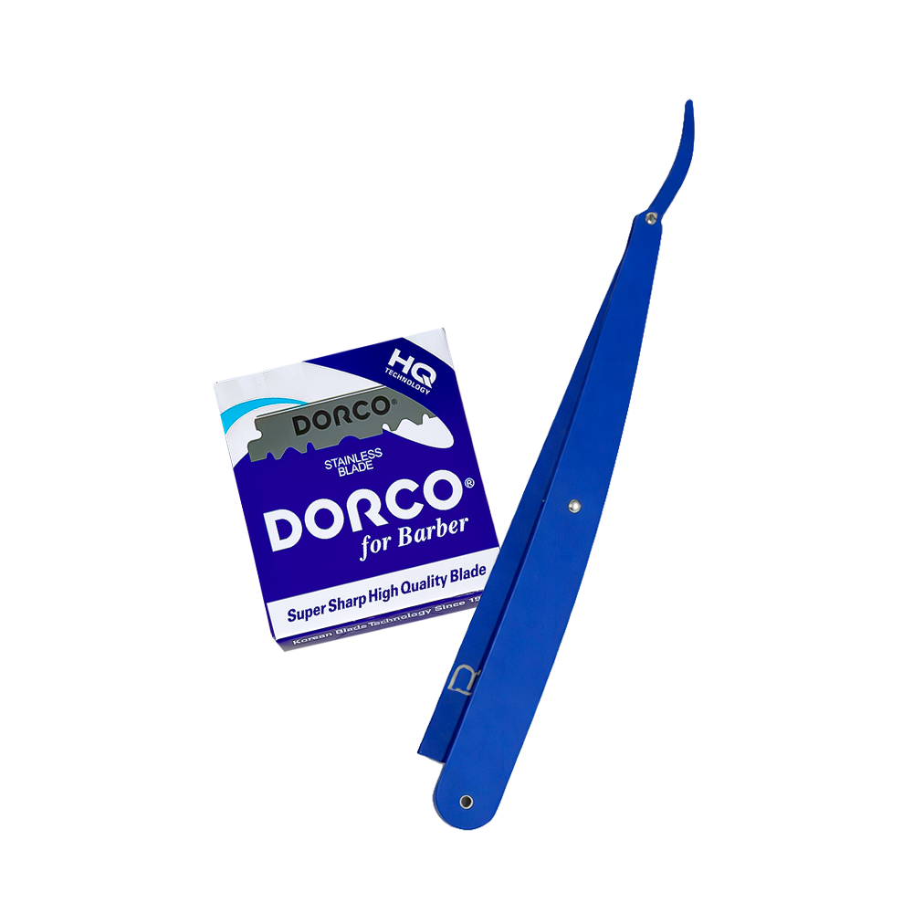 Portanavajas Level3 Azul Emp 12 + Navaja Dorco MITADES Azul Jabonera 100pza