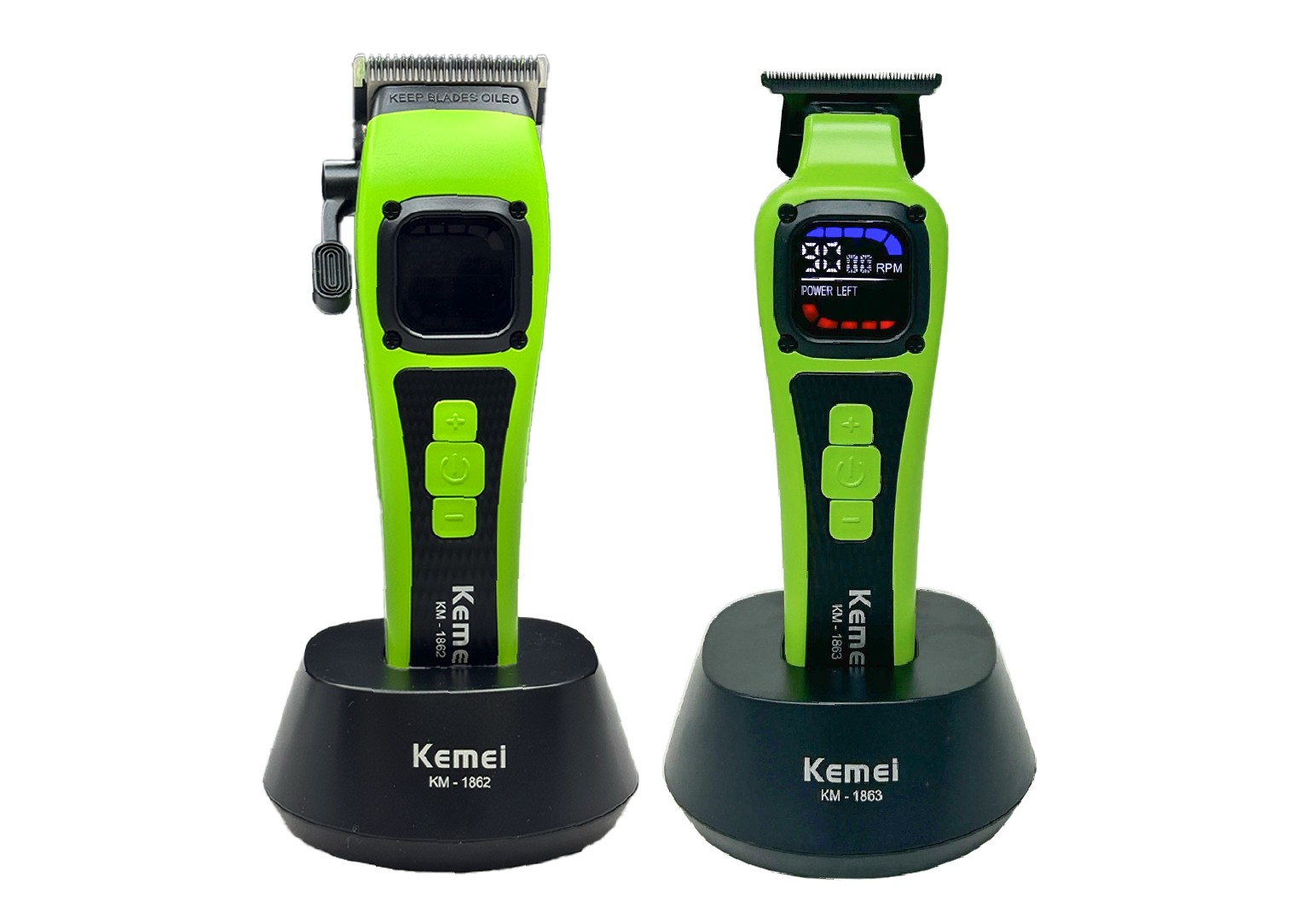 Clipper Kemei Verde KM-1862 Emp 24 + Trimmer Kemei Verde KM-1863 Emp 24